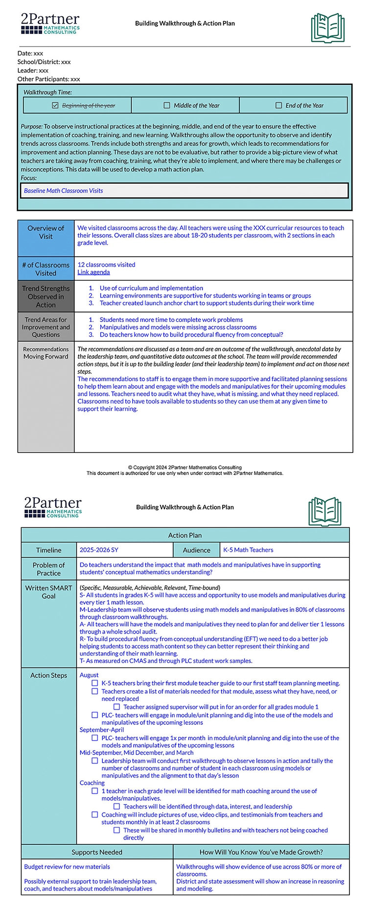 2Partner Mathematics Consulting, LLC